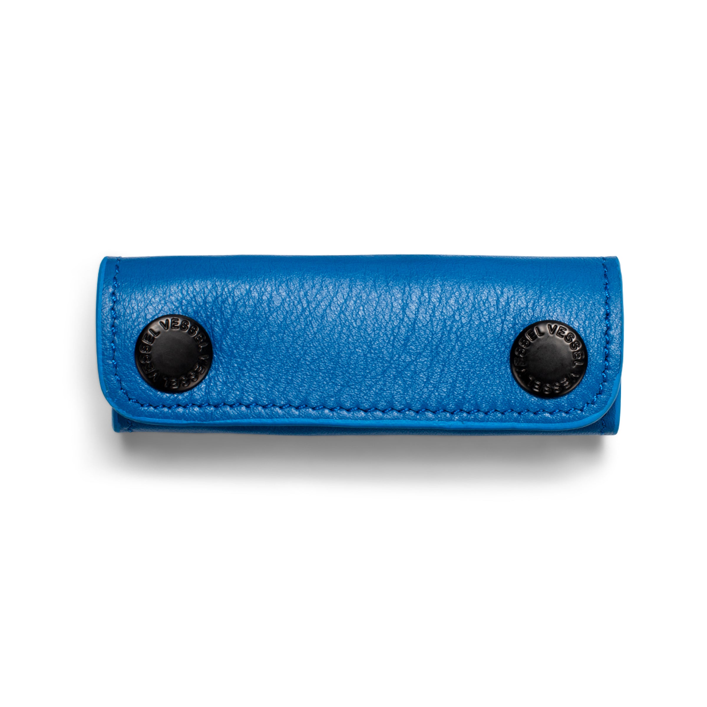 Genuine Leather Handle Wrap Blue