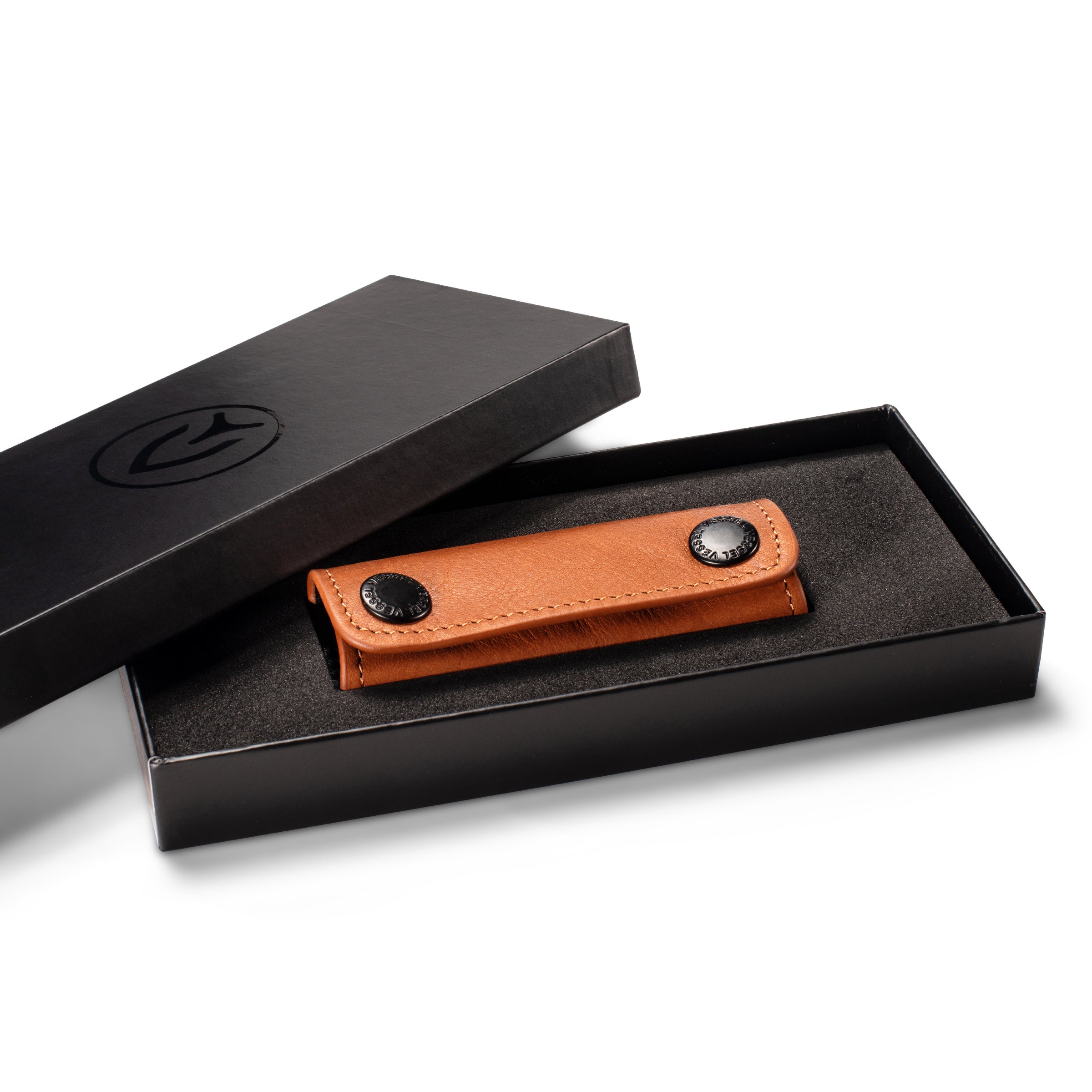 Genuine Leather Handle Wrap Brown