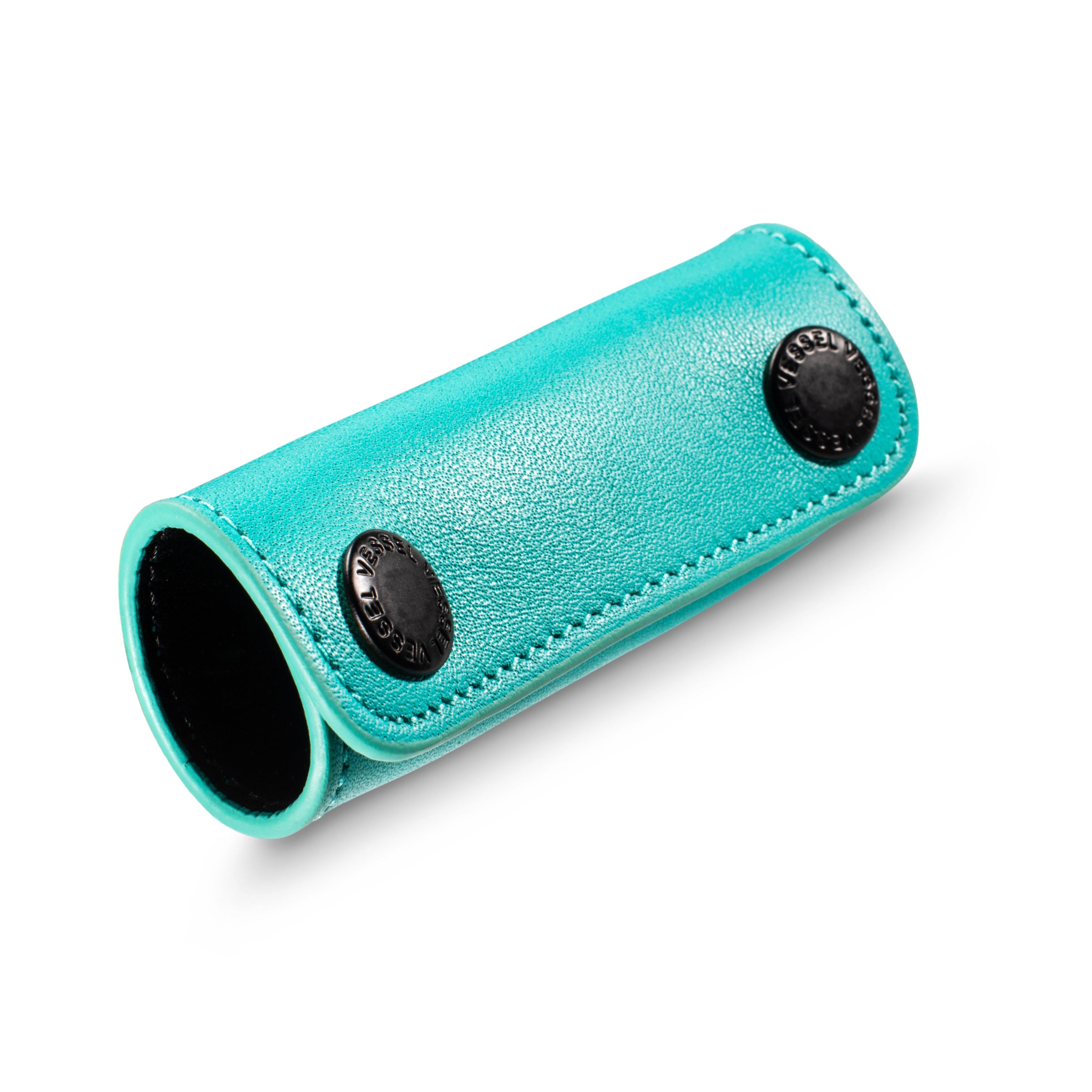 Genuine Leather Handle Wrap Teal