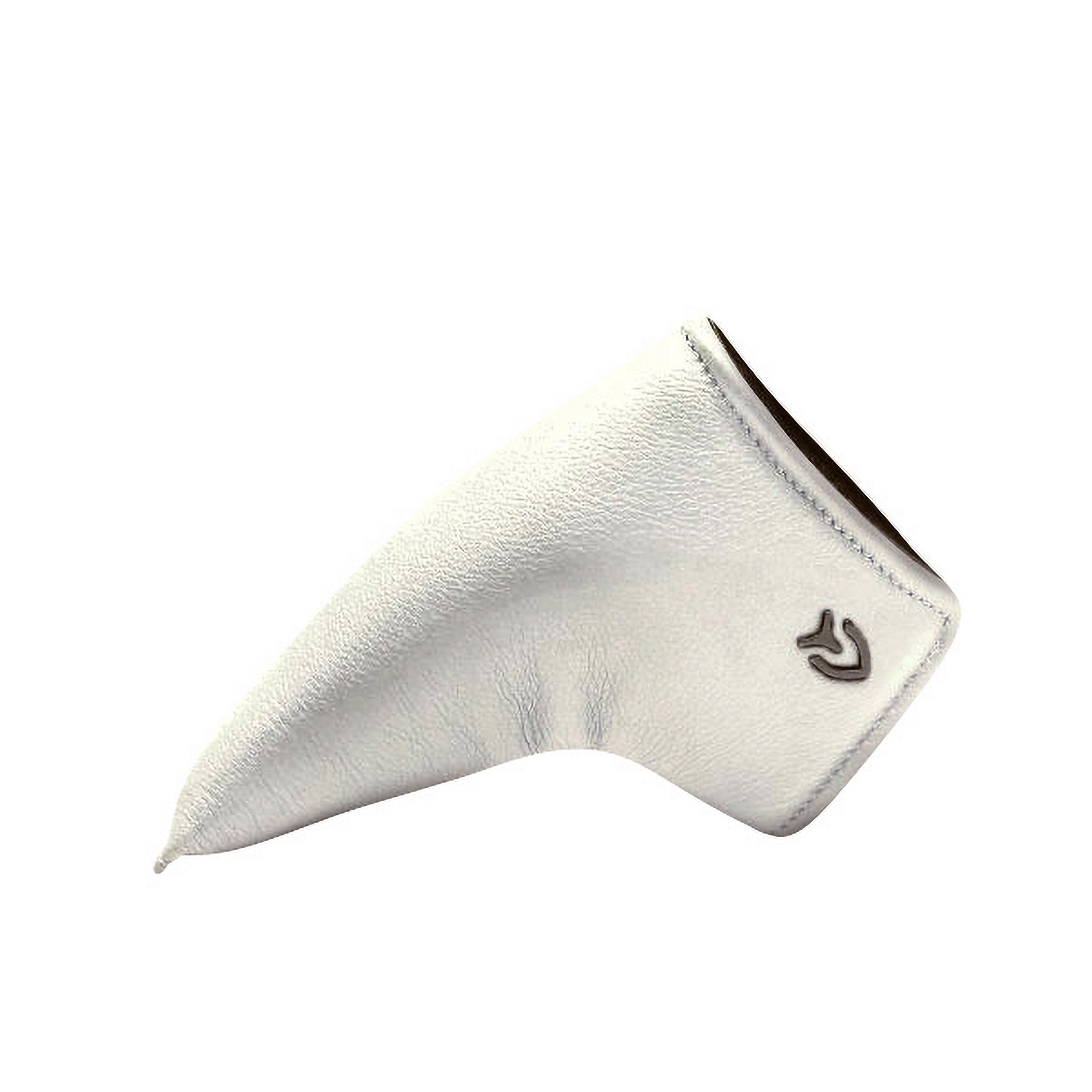 Genuine Leather Putter Cover Blade White