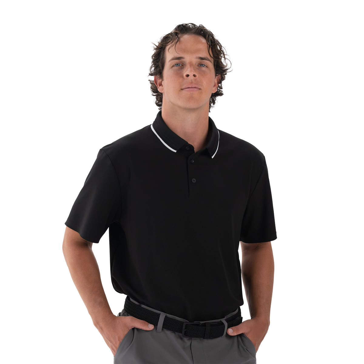 Performance Piqué Polo Black