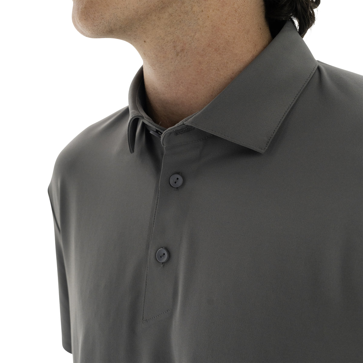 Performance Tech Polo Charcoal Grey