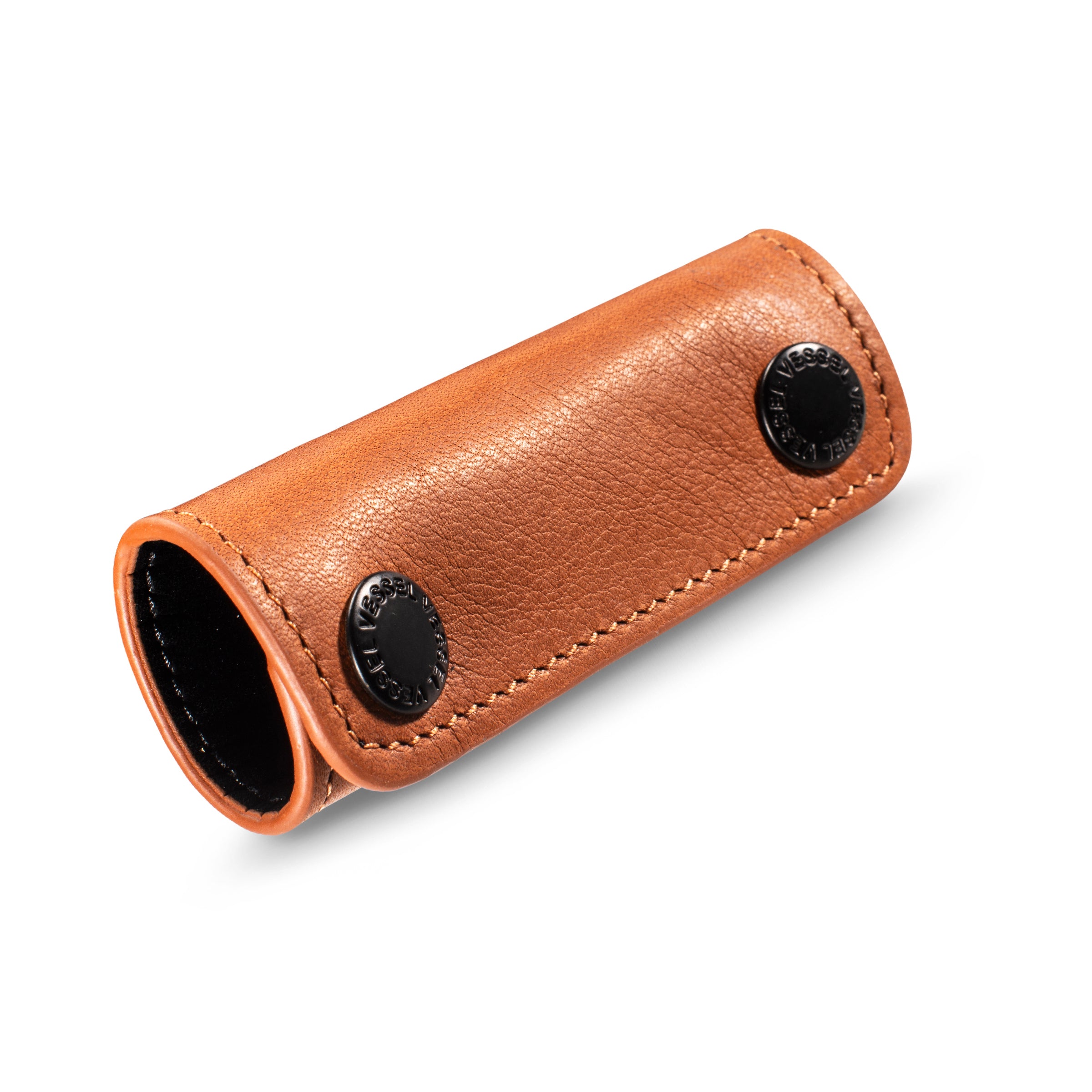 Genuine Leather Handle Wrap Brown