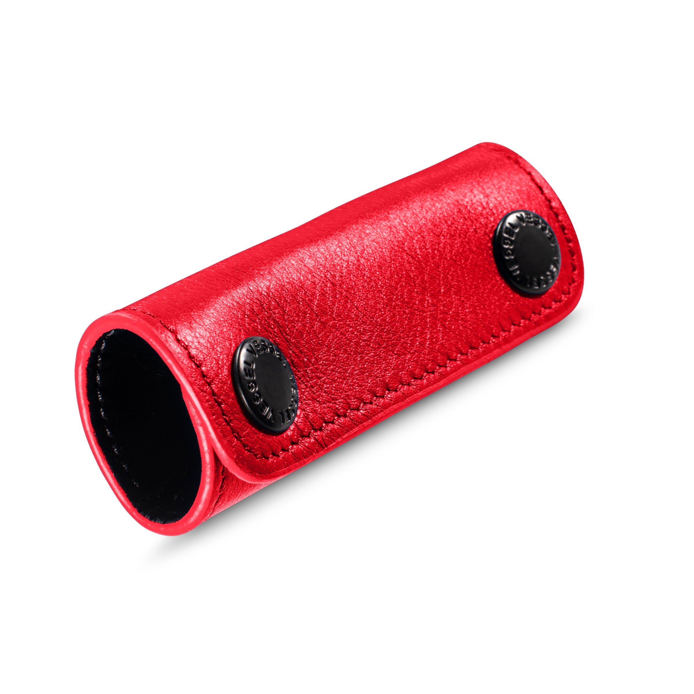 Genuine Leather Handle Wrap Red