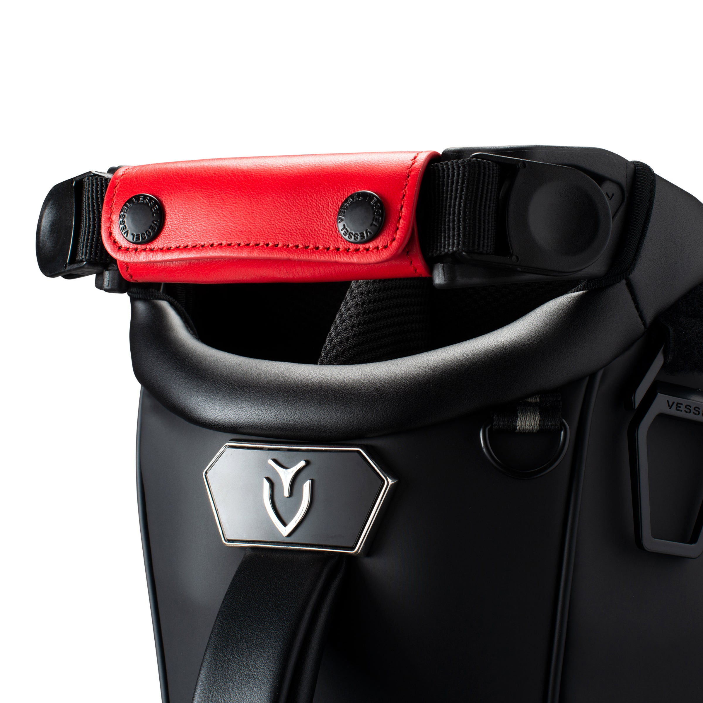 Genuine Leather Handle Wrap Red