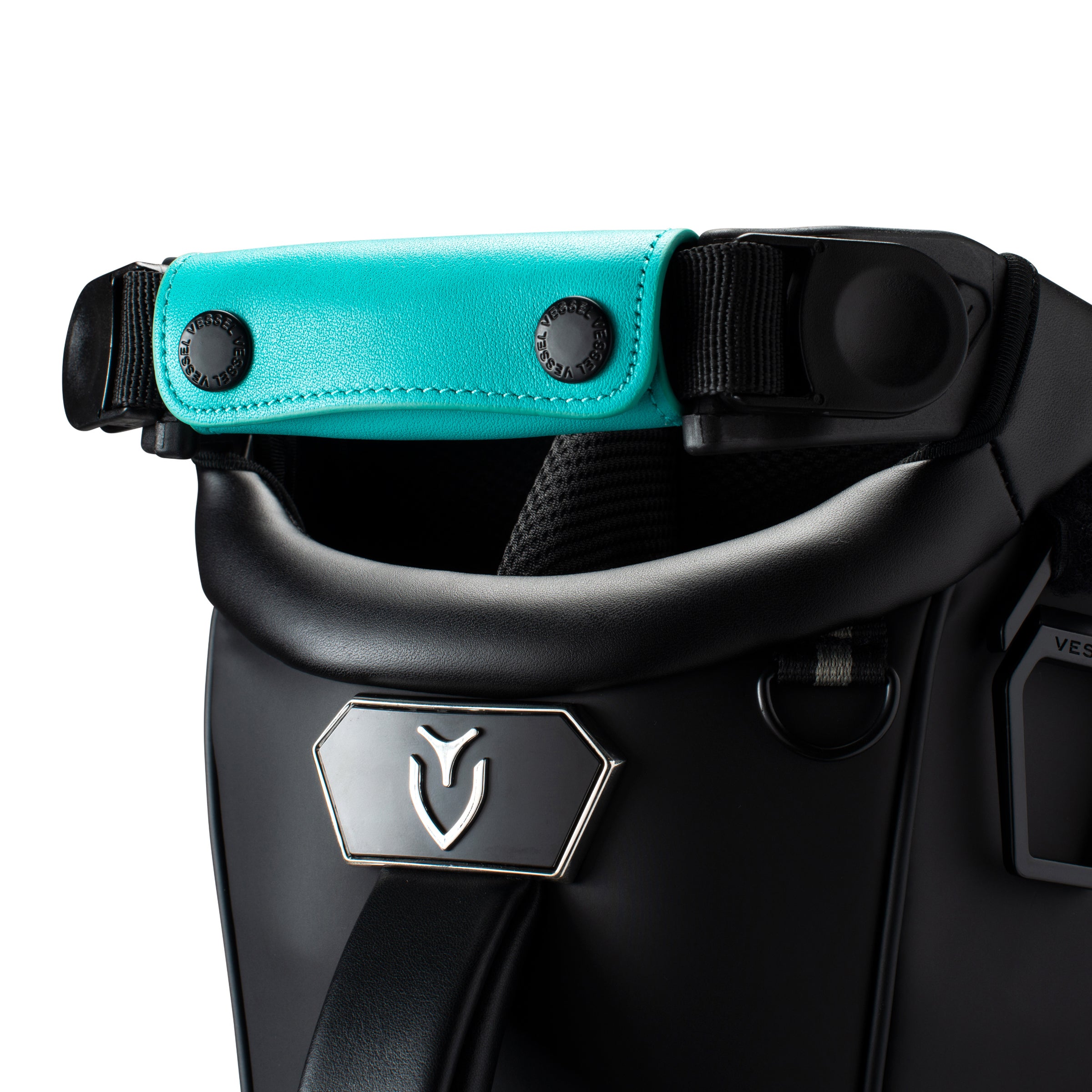 Genuine Leather Handle Wrap Teal