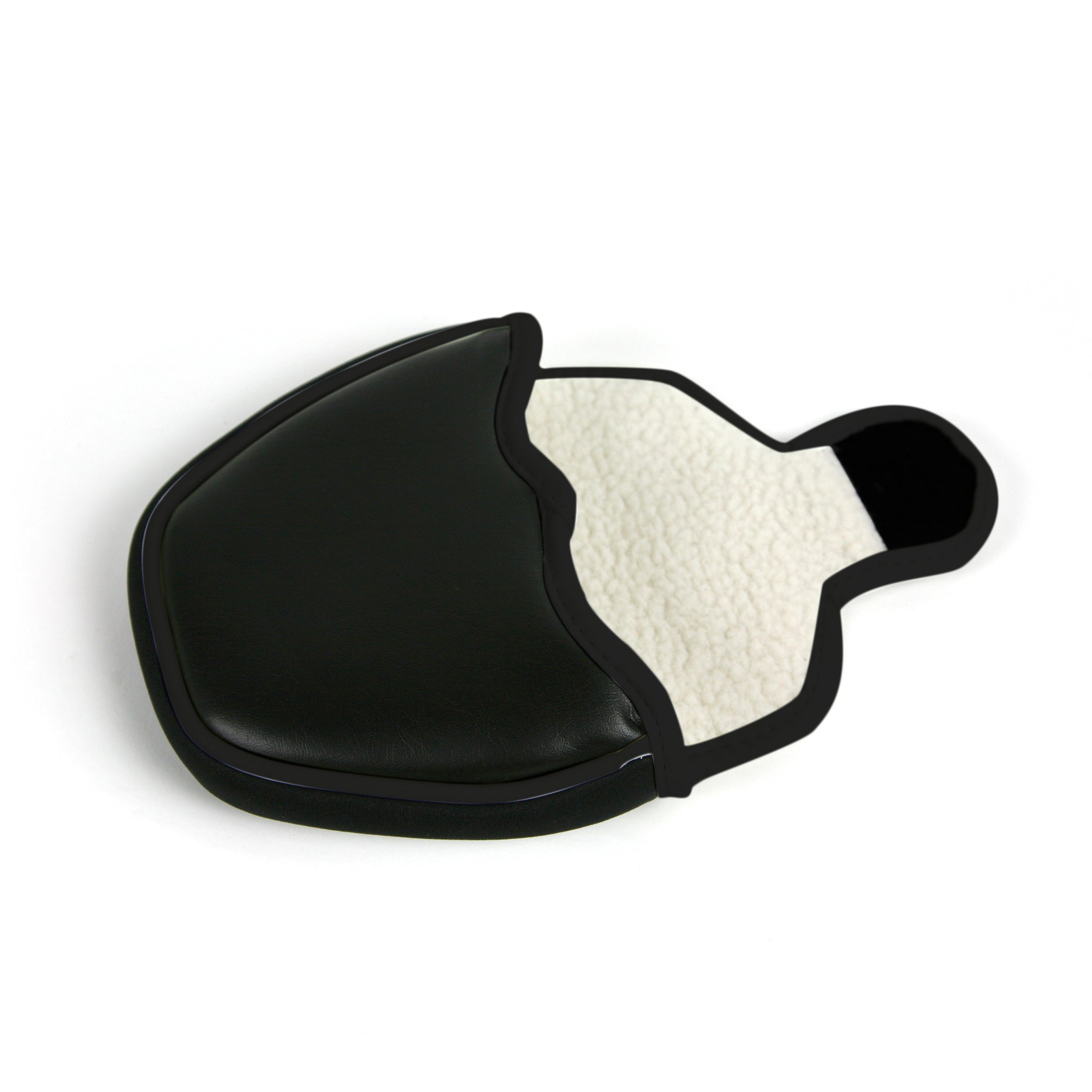 Genuine Leather Putter Cover Mallet Black