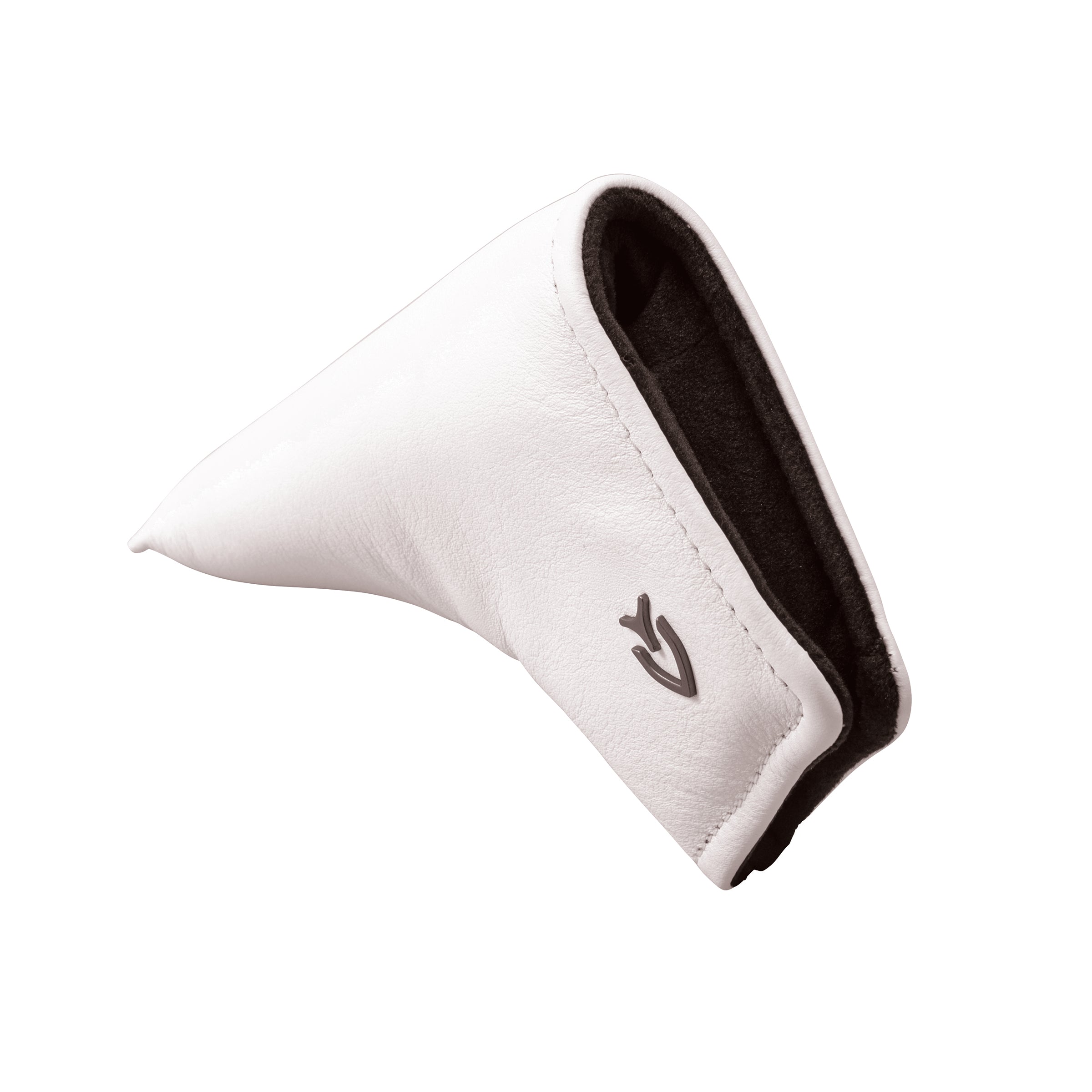 Genuine Leather Putter Cover Blade White