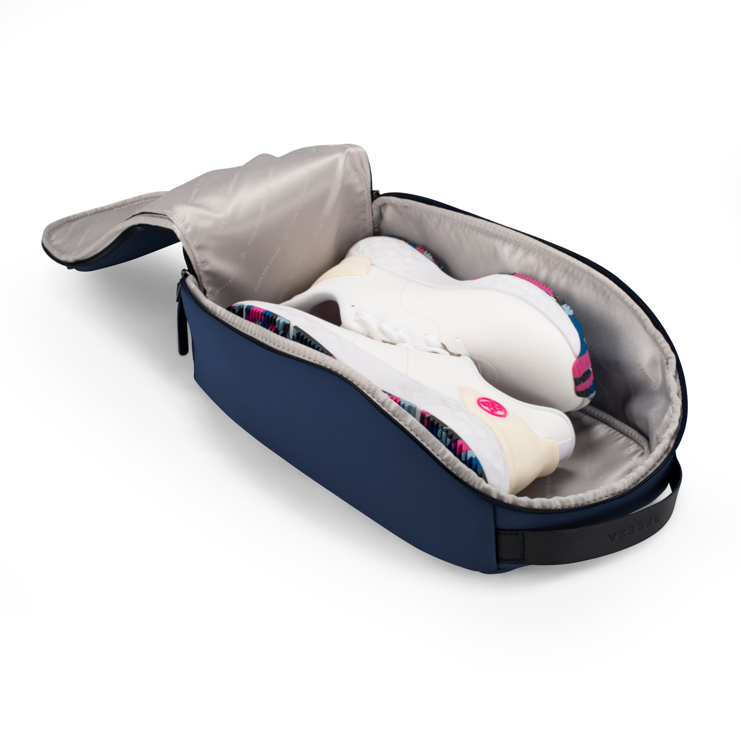 Voyager Footwear Bag Pebbled Navy