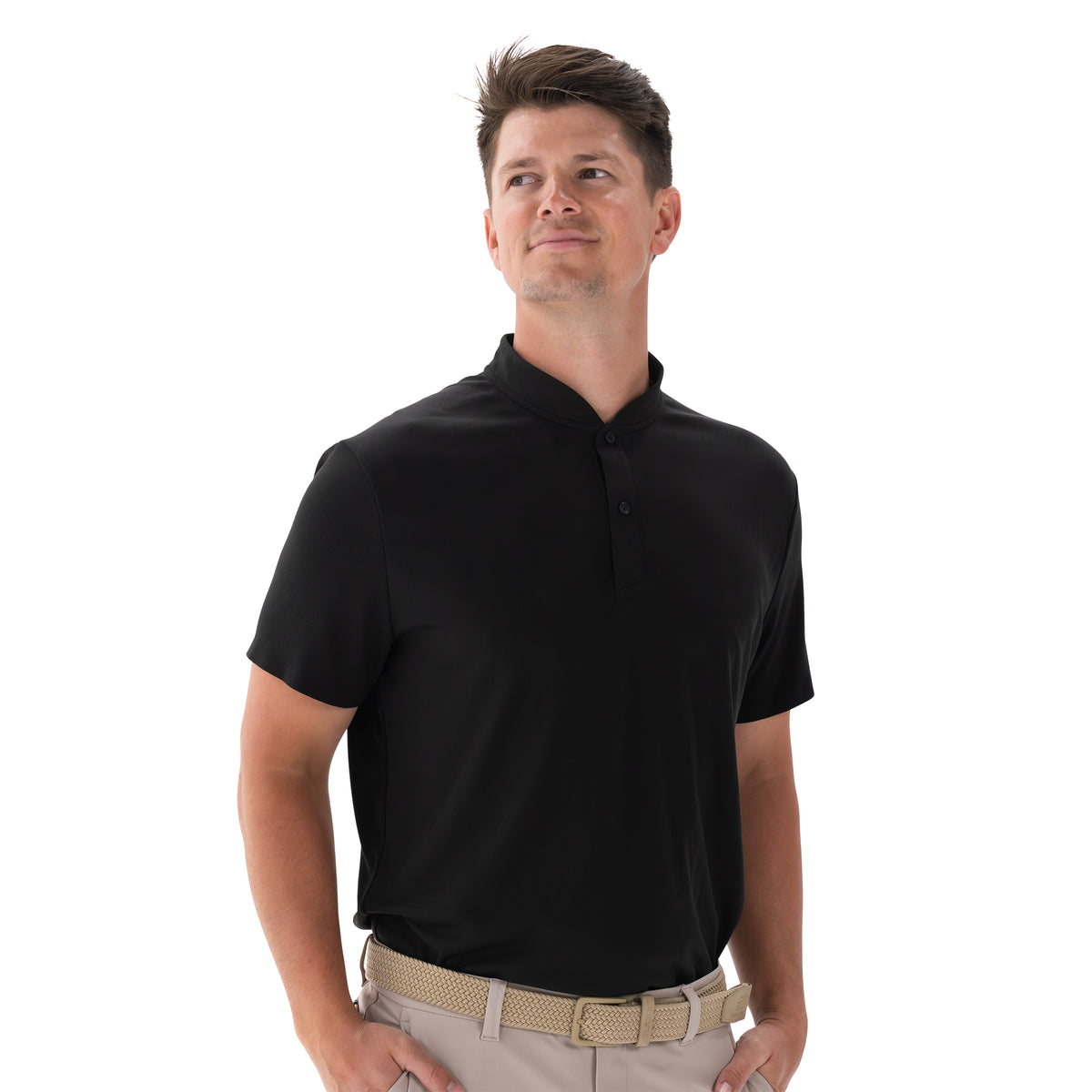 Performance Blade Collar Polo Black