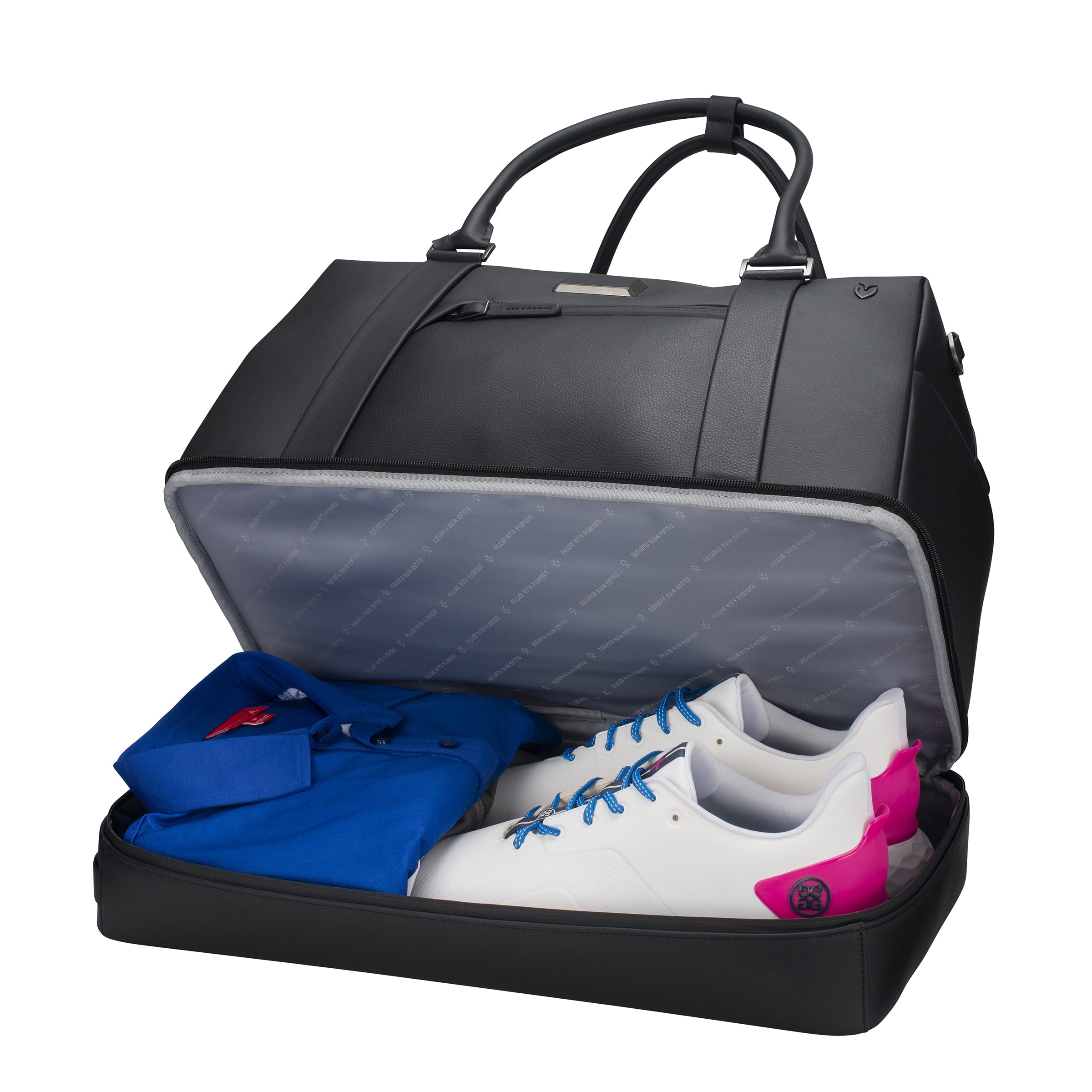 Signature2.0 Boston Bag Pebbled Black
